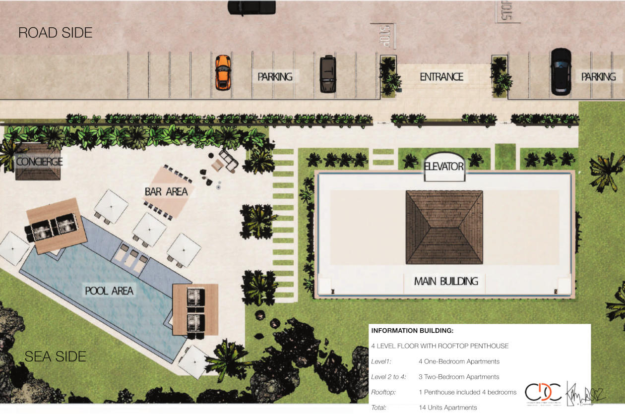 st maarten condominium kuta two siteplan 1