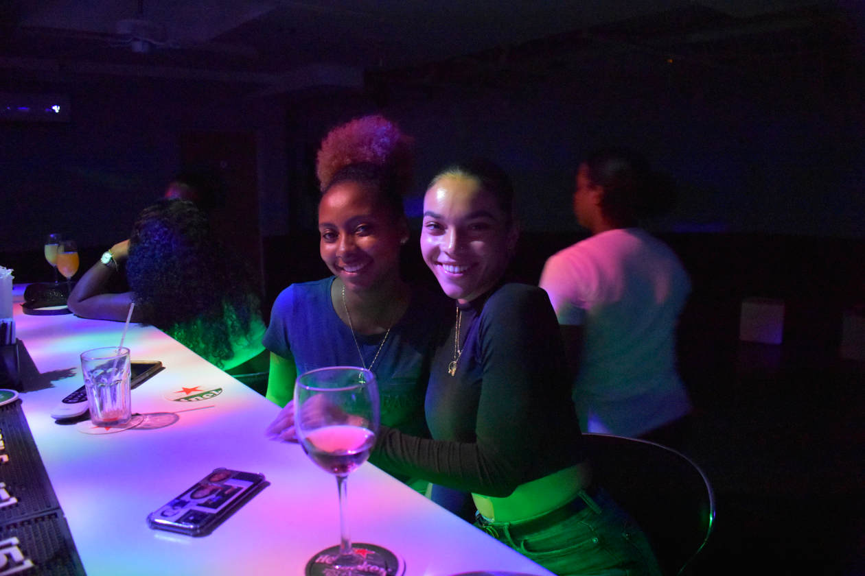 Charming ladies at Lounge 2.0 at Maho Village St Maarten