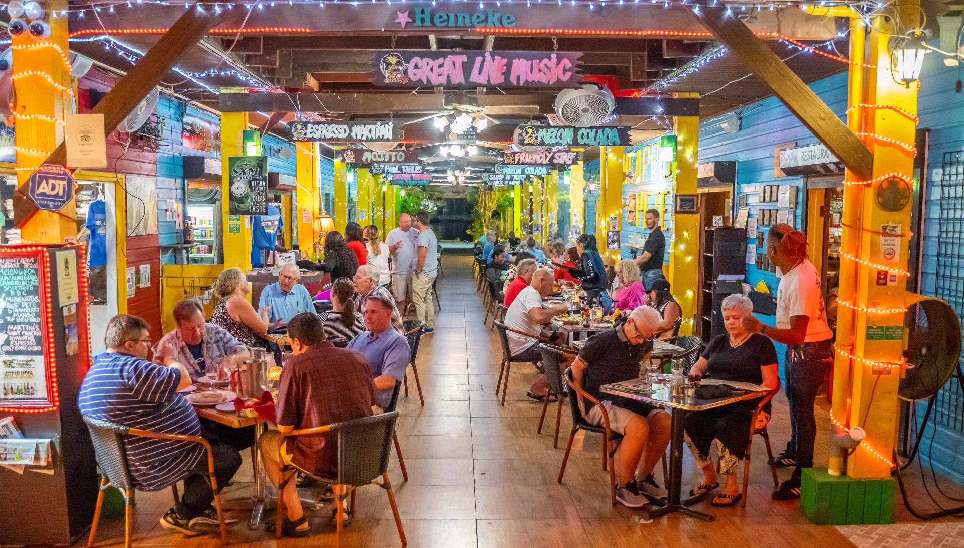 Pineapple Pete and Wasabi Charlie Restaurant in St. Maarten Caribbean